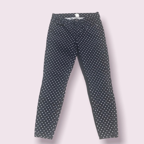 J.Crew navy corduroy polka dot toothpick pant - Picture 1 of 6